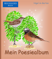 Poesiealbum - Vögel im Garten